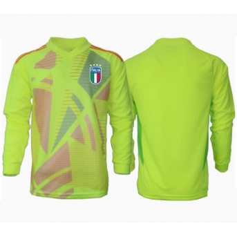 Italia Portiere Maglia Gara Casa Repliche Europei 2024 Maniche Lunghe